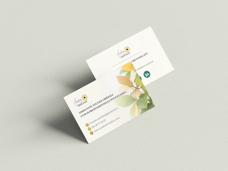 Mockup d'une carte de visite