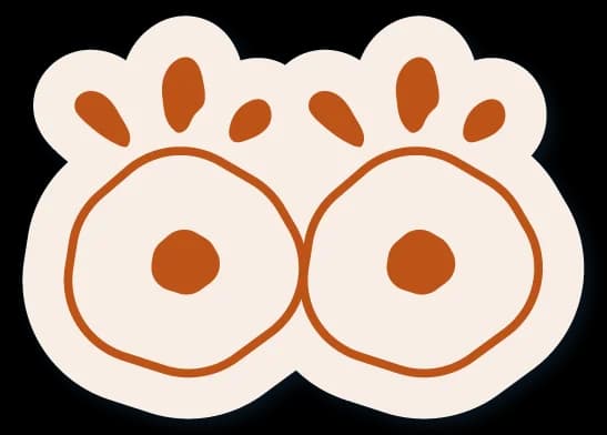 Sticker avec des yeux